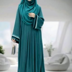 দুবাই চেরি প্রিমিয়াম ফ্রেবিক লং বোরকা হিজাব ছাড়া